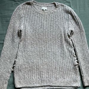 Lucky Brand Cream Knitted Cardigan